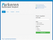 Tablet Screenshot of parkerenrotterdamairport.com